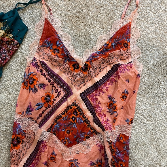 Intimately Free People Stevie Lace Print Maxi Dress Size XS - Picture 3 of 7